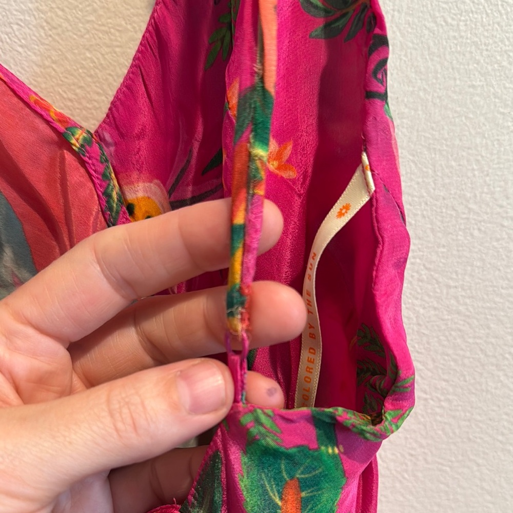 FARM Rio Multicolor Tropical Print Ruffle Dress - Picture 8 of 10